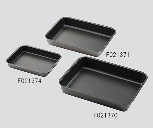 3-5290-04フッ素コーティング角バットF021371【1個】(as1-3-5290-04)