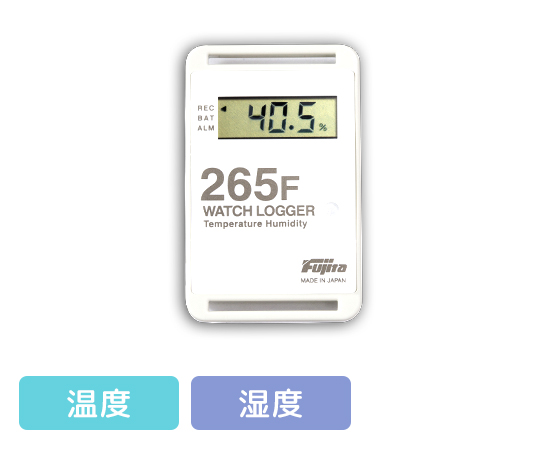 サンプル別個別温度管理ロガー 温湿度タイプ 白 英語版校正証明書付 KT-265F/W