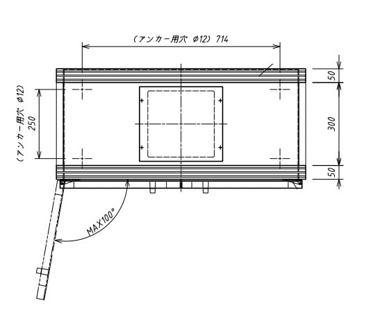 3-5318-01 排気機能付薬品庫 DMC-120N