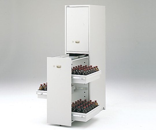 【送料定額】アズワン3-5346-21耐震薬品庫（スチール製）450×700×1800【1個】(as1-3-5346-21)