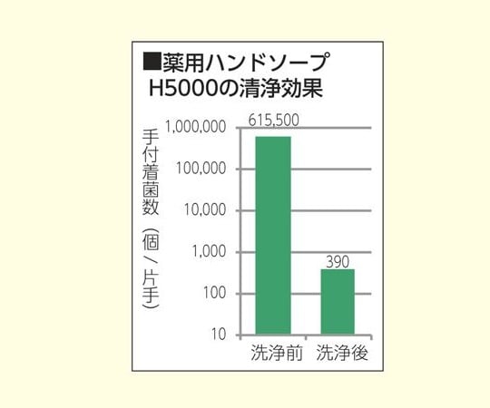 3-5378-01 業務用薬用ハンドソープ Sani-Clear (サニクリア) 無香料 5kg 1本入 H5000