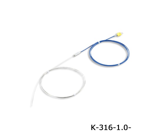 Kシース熱電対（SUS316タイプ）800℃ φ4.8×1000mm 校正書類3点セット 1