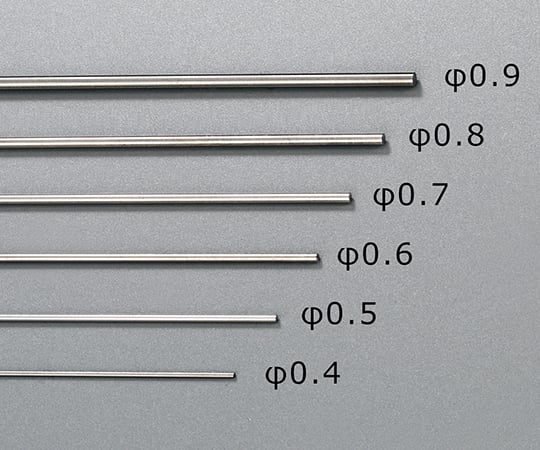 3-5529-05 モリブデン線(φ0.8×500mm) Mo-φ0.8