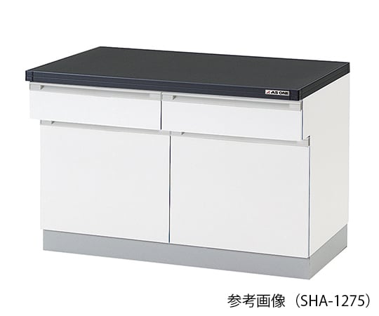 3-5693-21 サイド実験台 (木製タイプ) 450×750×800 mm SHA-475