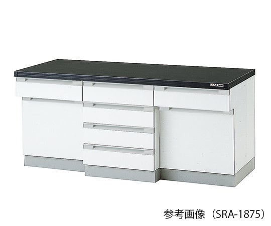 【大型商品※送料別途】アズワン3-5713-21　サイド実験台 (木製タイプ) 1800×750×800 mm　SRA-1875