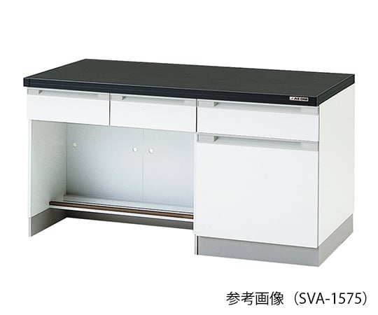 3-5717-22 サイド実験台 (木製タイプ) 1500×750×800 mm SVA-1575