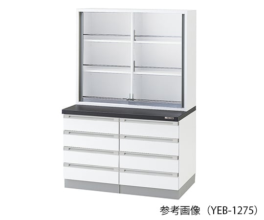 3-5770-11 薬品器具戸棚 900×400/750×1800mm YEB-975