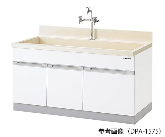 【大型商品※送料別途】アズワン3-5795-11　流し台 硬質PVC(塩化ビニル樹脂) 600×750×800mm　DPA-675