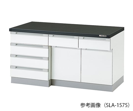 3-5827-21 サイド実験台 (木製タイプ) 1200×750×800 mm SLA-1275