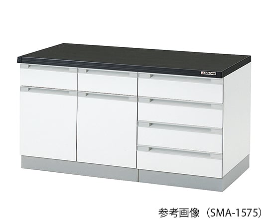 3-5829-21 サイド実験台 (木製タイプ) 1200×750×800 mm SMA-1275