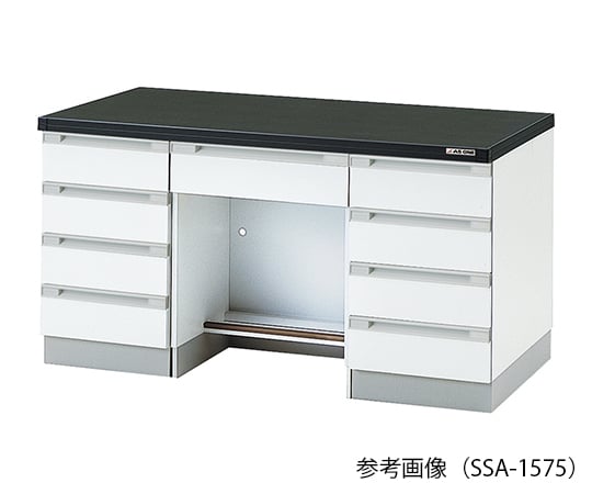 3-5831-21 サイド実験台 (木製タイプ) 1500×750×800 mm SSA-1575