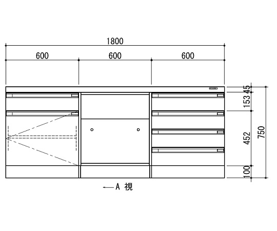 取扱を終了した商品です］測定台 WLA-1800 3-5839-02 【AXEL】 アズワン