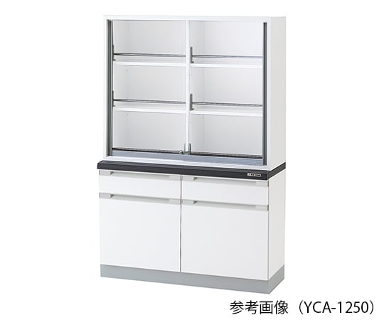 3-5841-11 薬品器具戸棚 900×400/500×1800mm YCA-950