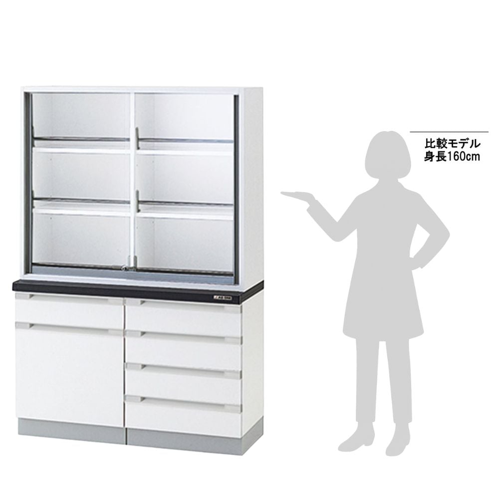 3-5842-12 薬品器具戸棚 1200×400/500×1800mm YDA-1250 【AXEL】 アズワン