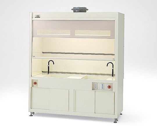 【大型商品※送料別途】3-5861-01　エッチングチャンバー　２槽タイプ　ＰＶＣ　スタンダードタイプ　１２００×８２０／７５０×２１５０mm　PS-1200Ⅱ　PS-1200II