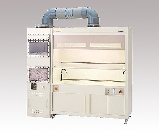 【大型商品※送料別途】3-5862-02　エッチングチャンバー　１槽タイプ・湿式スクラバー横置きタイプ　２１００×８２０／７５０×２１５０mm　PS-1500SC