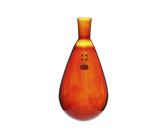 柴田科学3-5921-07共通すり合わせなす形フラスコ(茶褐色)24/40500mL【1個】(as1-3-5921-07)