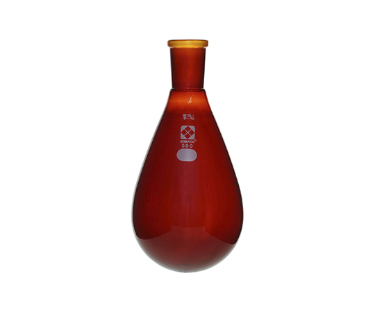 柴田科学3-5922-07共通すり合わせなす形フラスコ(茶褐色)29/42500mL【1個】(as1-3-5922-07)