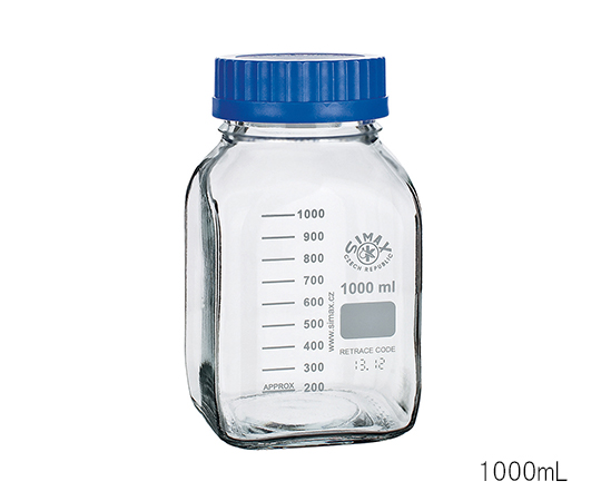 3-6004-03 広口メディウム瓶 透明 2000mL 2080M/2000