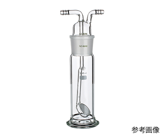 3-6016-01ガス洗浄瓶 板フィルター付 100mL 濾過板細孔 100～16081S100S1