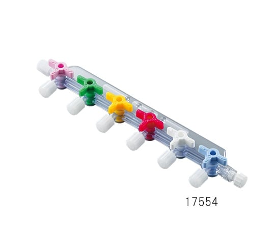 3-6164-02ルアーストップコックマニフォールドメスルアー7個・オスルアーロック1個【1個】(as1-3-6164-02)