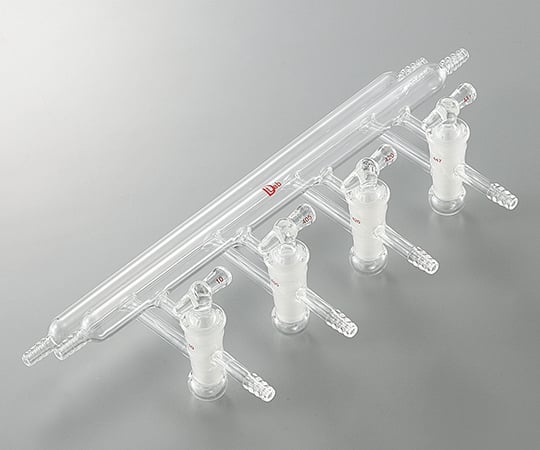 3-6168-01ガス置換真空マニフォールド両端ゴム止タイプ【1個】(as1-3-6168-01)