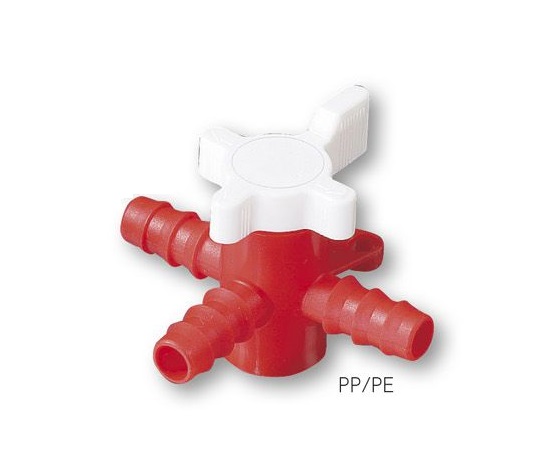 3-6218-043方コック(適合チューブ内径φ11～13mm)【1個】(as1-3-6218-04)