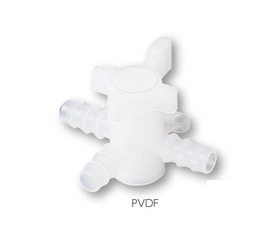 3-6219-023方コック(適合チューブ内径φ7～9mm)【1個】(as1-3-6219-02)