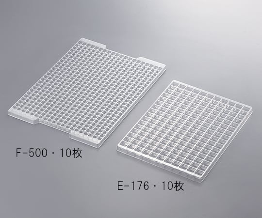 3-6272-02 コンテナ用トレイ 410×303×13mm ポケット数 500 F-500