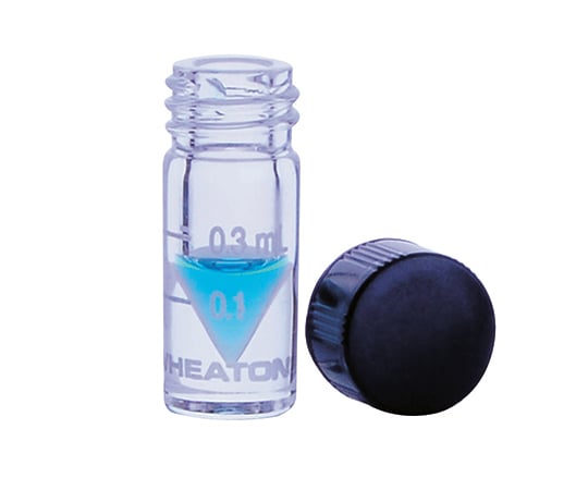 WHEATON3-6291-03ミニバイアルソリッドキャップ2mL目盛あり【1箱(12本入)】(as1-3-6291-03)