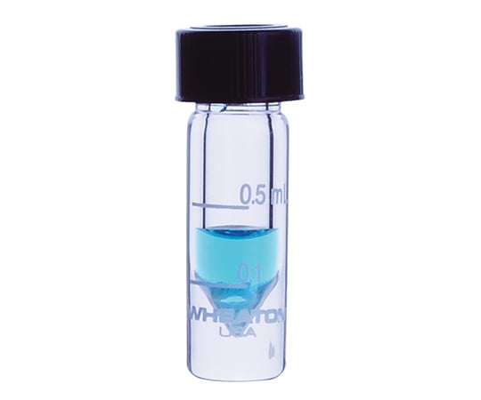 WHEATON3-6292-03ミニバイアルオープントップキャップ1mL目盛あり【1箱(12本入)】(as1-3-6292-03)