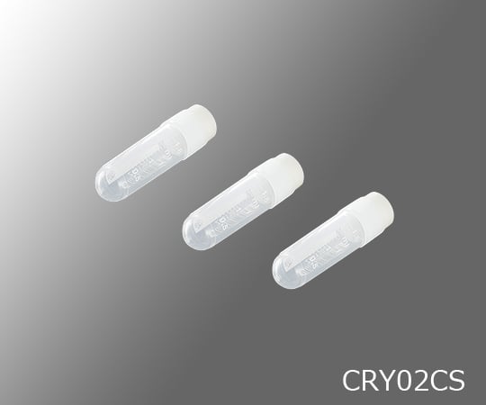 3-6314-03 クライオバイアル 外ねじキャップ 2ml 丸底 CRY02CS