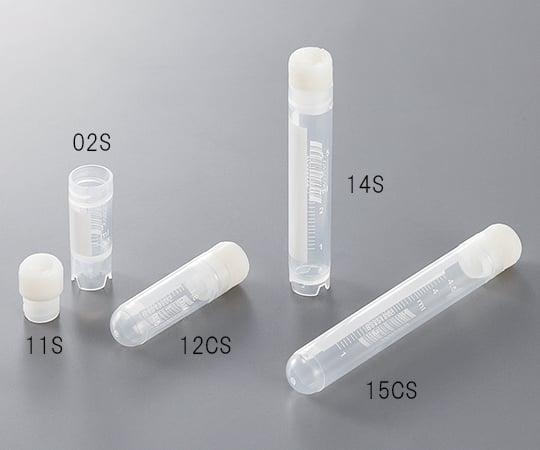 【滅菌】アズワン3-6378-01クライオバイアルCRY11S内ねじキャップ1ml自立式【1箱(50個入)】(as1-3-6378-01)