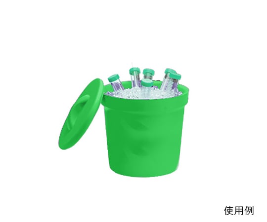 アズワン3-6392-04アイスバケツMagicTouch2(TM)容量4Lグリーン【1個】(as1-3-6392-04)