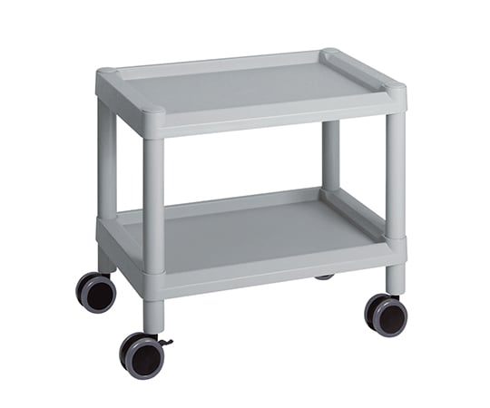 【組立】アズワン3-6502-01モバイルカート（低床型）532×368×500MC10グレー【1個】(as1-3-6502-01)