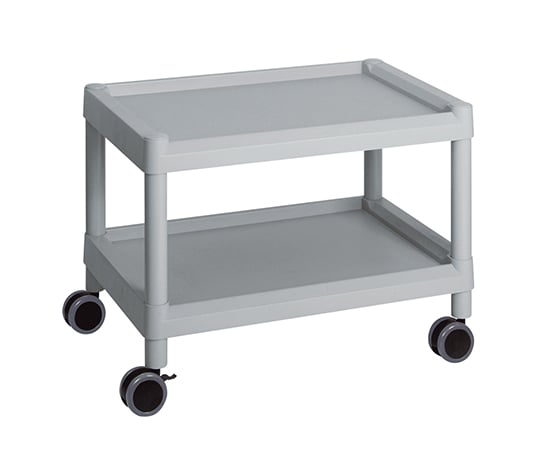 【組立】アズワン3-6502-02モバイルカート（低床型）645×447×492MC20グレー【1個】(as1-3-6502-02)