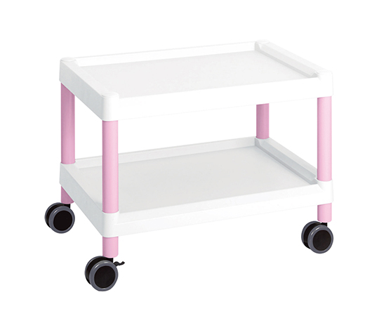 【組立】アズワン3-6503-02モバイルカート（低床型）645×447×492MC20ピンク【1個】(as1-3-6503-02)