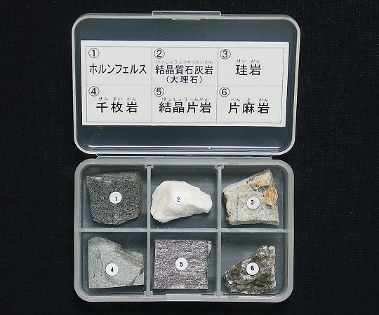 3-657-03 岩石標本（岩石標本変成岩6種）