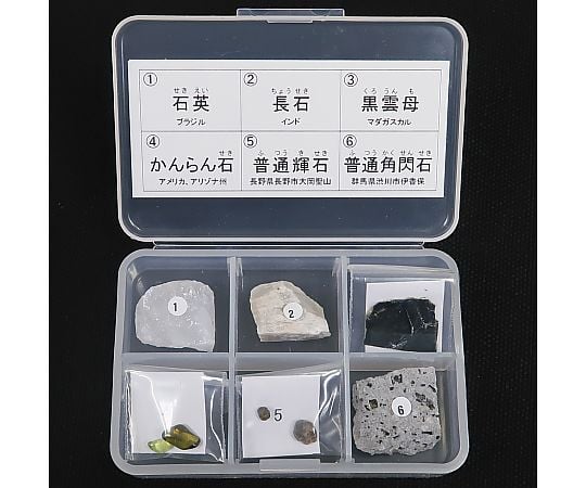 岩石標本（岩石標本造岩鉱物6種）