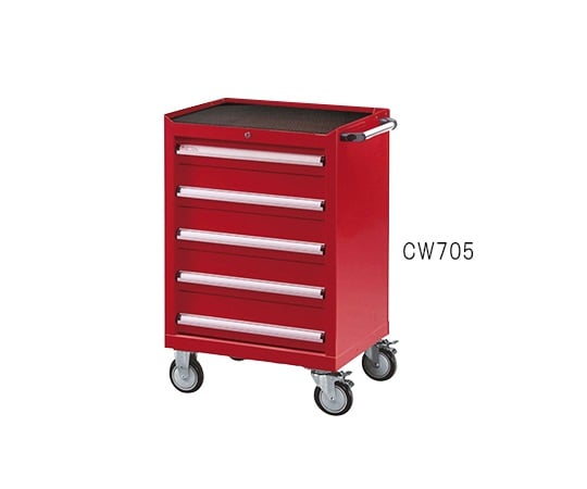 【送料定額】アズワン3-6576-01キャビネットワゴン引出し５段タイプ７００×５１０×９９３【1個】(as1-3-6576-01)