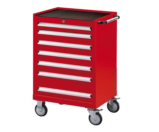 【送料定額】アズワン3-6576-02キャビネットワゴン引出し７段タイプ７００×５１０×９９３【1個】(as1-3-6576-02)