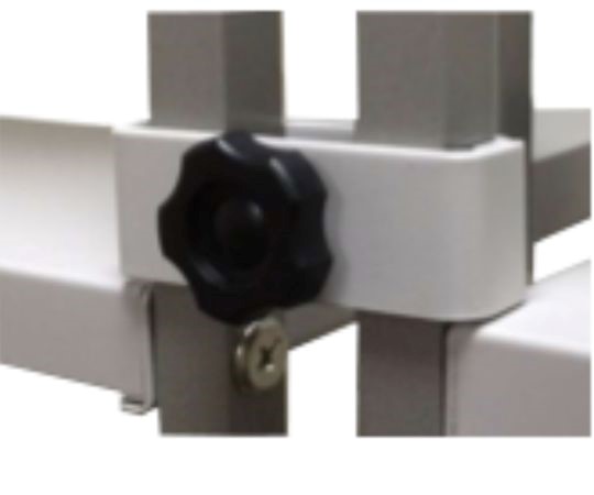 折りたたみ式スチールラック（ワンタッチタイプ）　専用連結金具　2個入