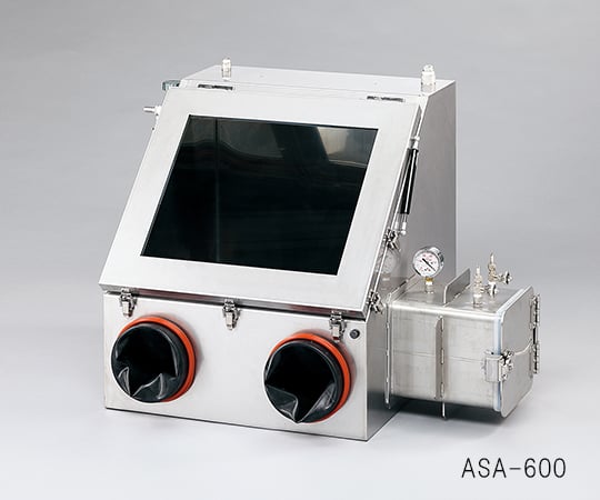 【特大】アズワン3-6621-02ステンレスグローブボックス（ガス置換型）800×650×650【1個】(as1-3-6621-02)
