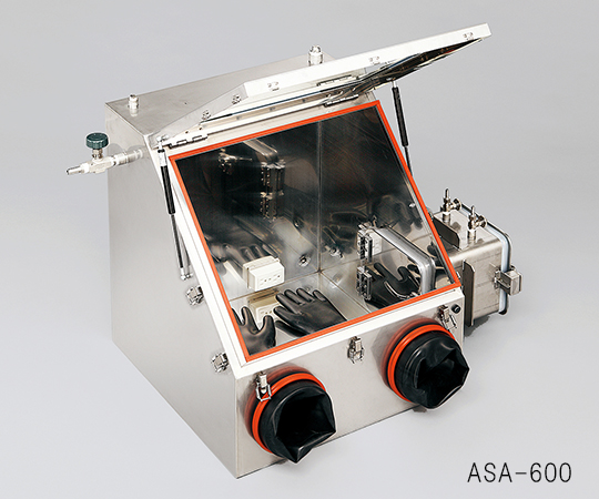 ステンレスグローブボックス（ガス置換型）　800×650×650mm ASA-800