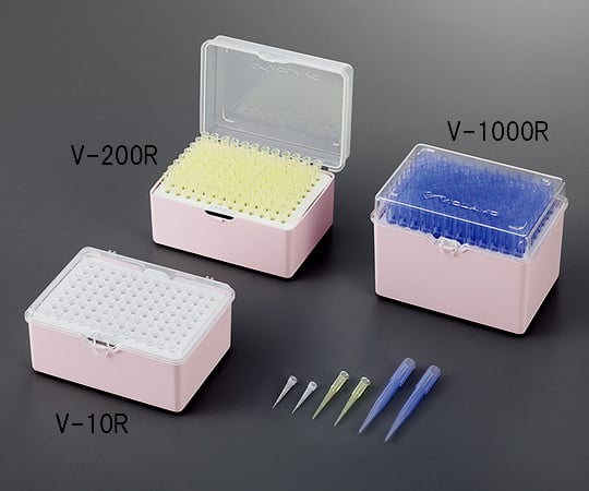 3-6629-04 ビオラモサクラチップ(ラックパック) 10μL ナチュラル (滅菌済) V-10RE