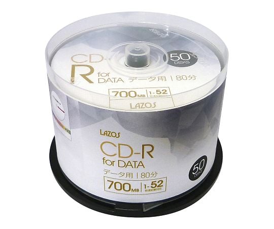 3-664-11　ブランクメディアディスク　CD-R　50枚入 L-CD50P