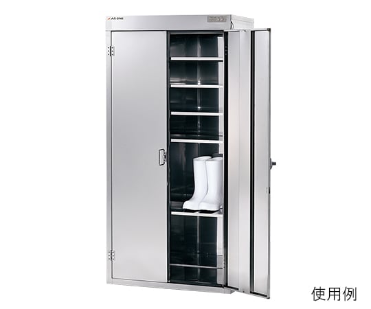 【送料定額】アズワン3-6669-02オゾン殺菌ロッカー900×450×1800棚板5枚付き【1個】(as1-3-6669-02)