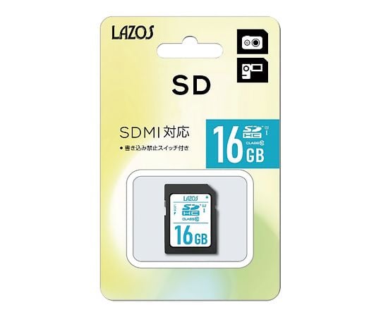 3-667-24 SDメモリーカード 16GB L-16SDH10-U1