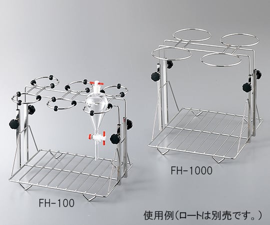 3-6726-04 分液ロートホルダー ステンレス製 適合容器サイズ 500mL FH-500