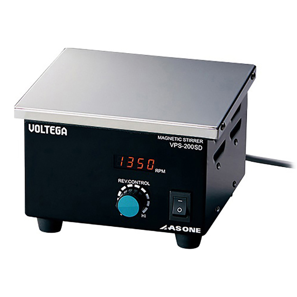 3-6758-02 VOLTEGAパワースターラー （SUS天板）デジタルタイプ 200×200mm VPS-200SD 【AXEL】 アズワン